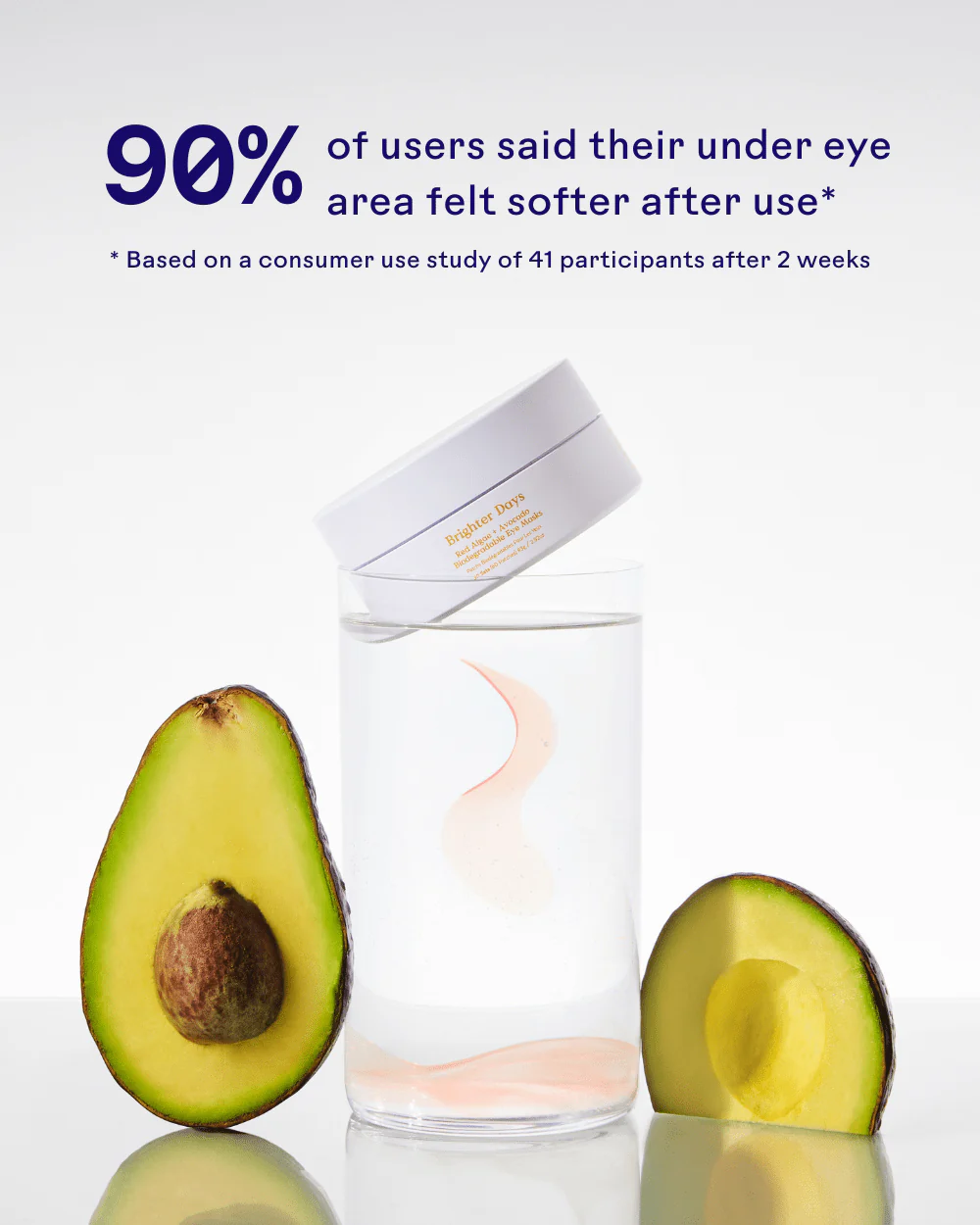 Brighter Days™ Red Algae + Avocado Biodegradable Eye Masks - Image 3