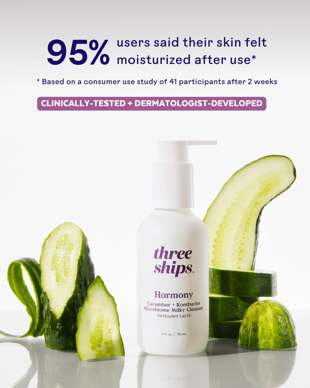 Harmony Cucumber + Kombucha Microbiome Balancing Cleanser - Image 3