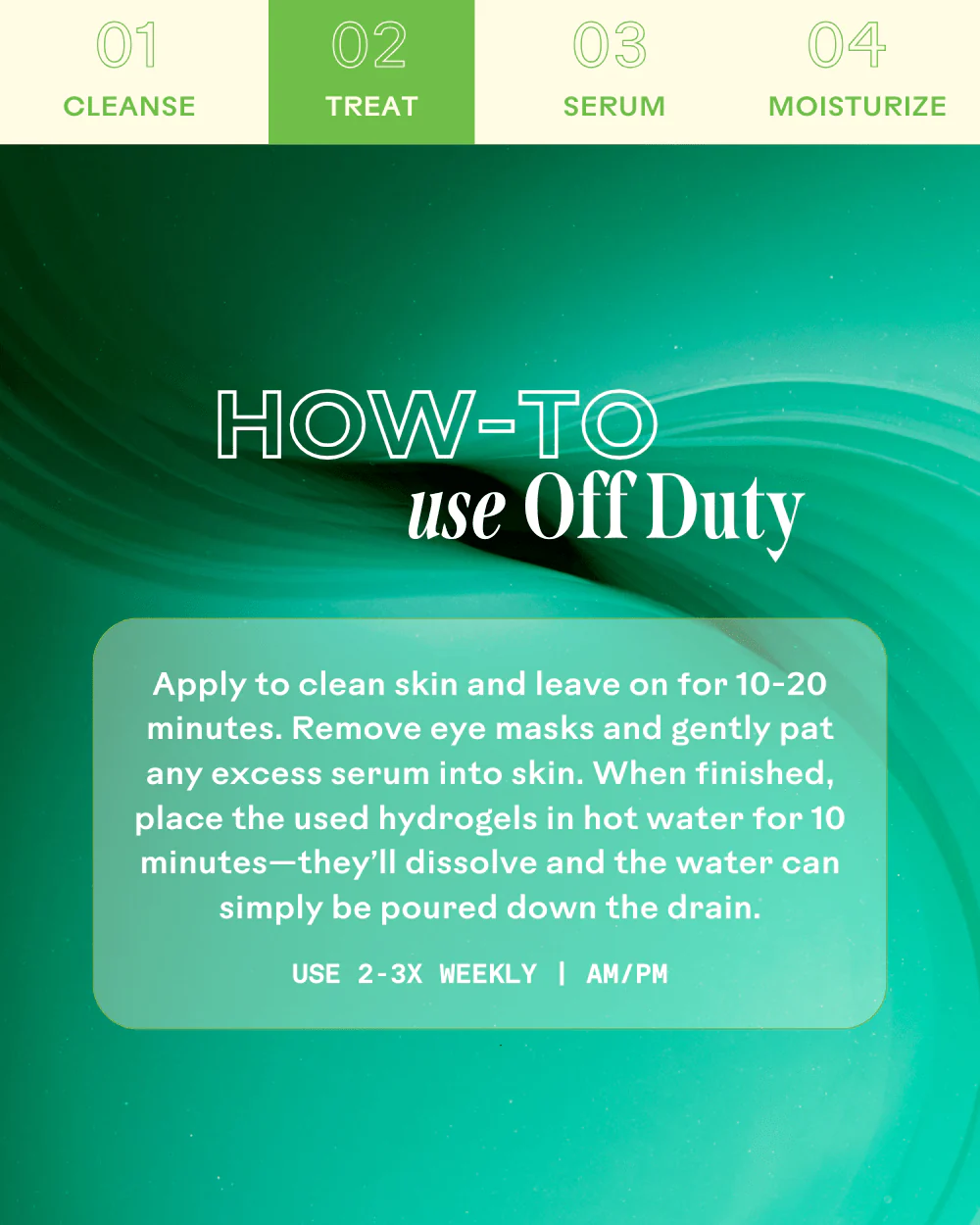 OffDuty™ Sea Algae + Bio-Peptide Smoothing Biodegradable Eye Masks - Image 6