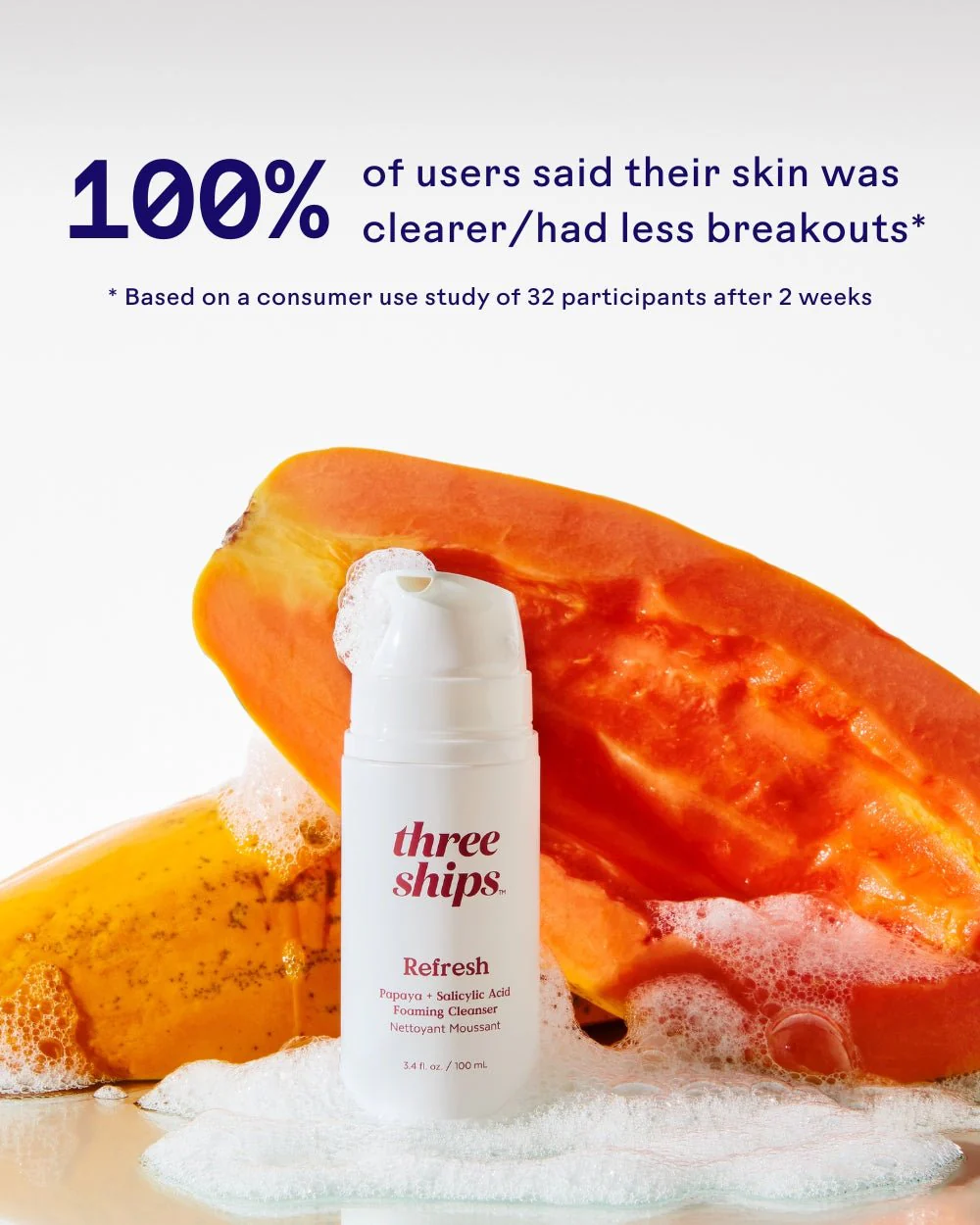 Refresh Papaya + Salicylic Acid Cleanser - Image 4