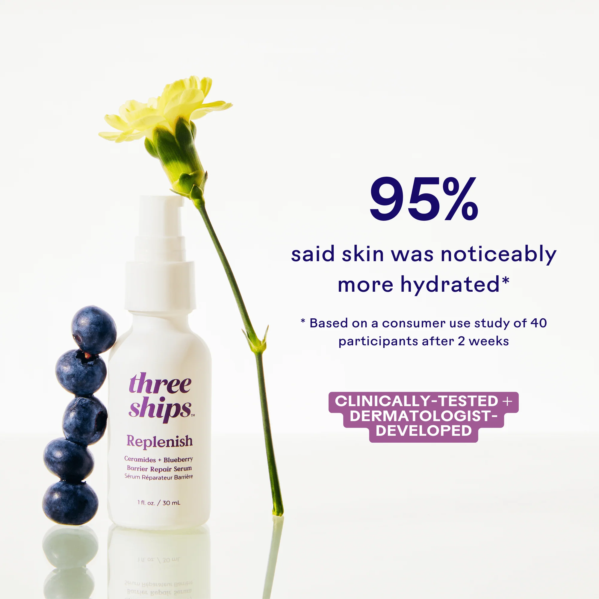 Replenish Ceramides + Blueberry Barrier Repair Serum - Image 3